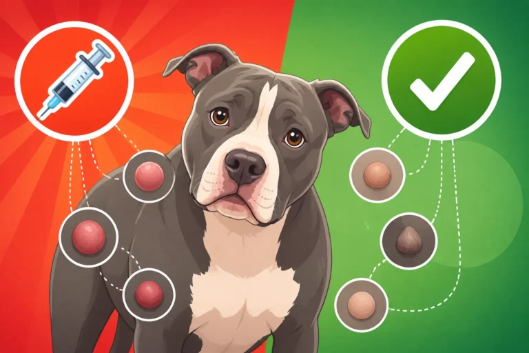 Which Pit Bull Lumps Need a Needle