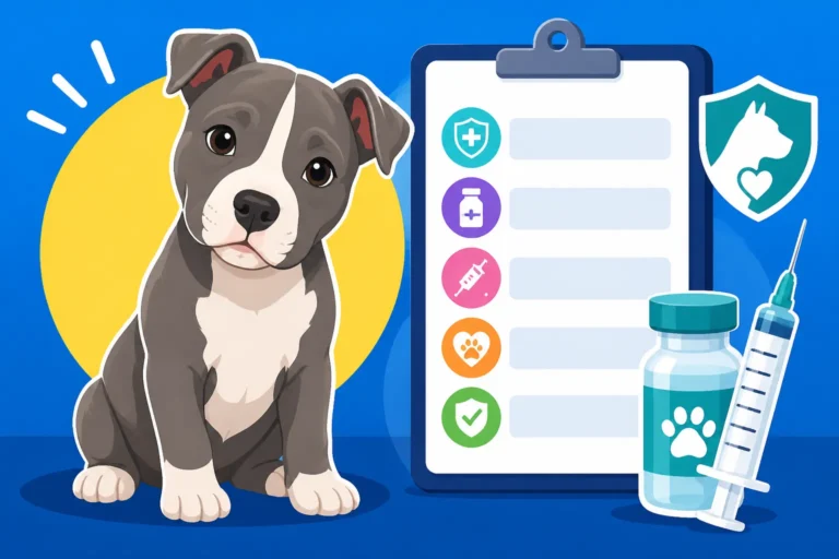 The Vaccine Schedule for a Shelter Pit Bull Puppy