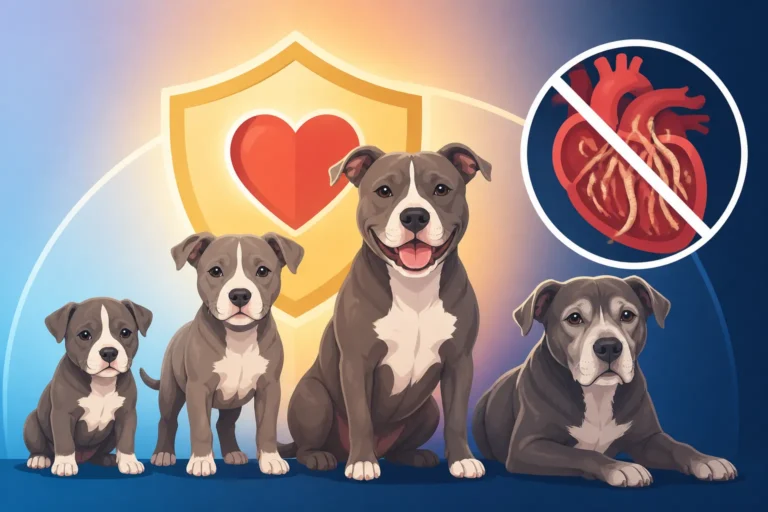 Heartworm Cover Through a Pit Bull's Life