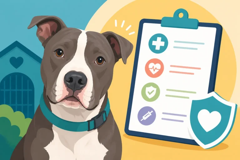 Health Records a Shelter Pit Bull Comes With