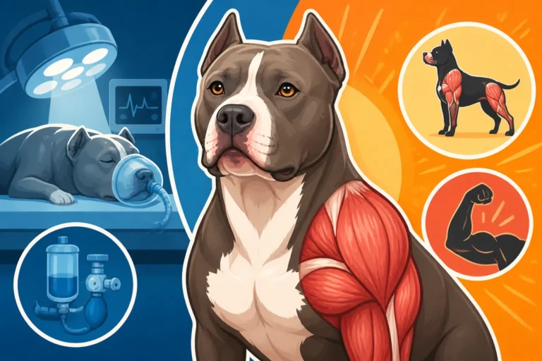 Anesthesia and Muscle Mass in a Pit Bull