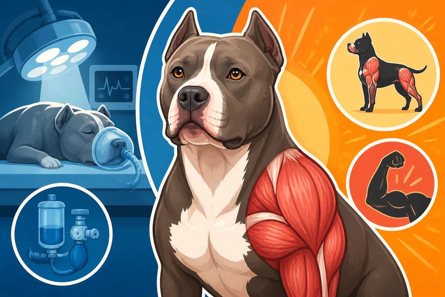 Anesthesia and Muscle Mass in a Pit Bull
