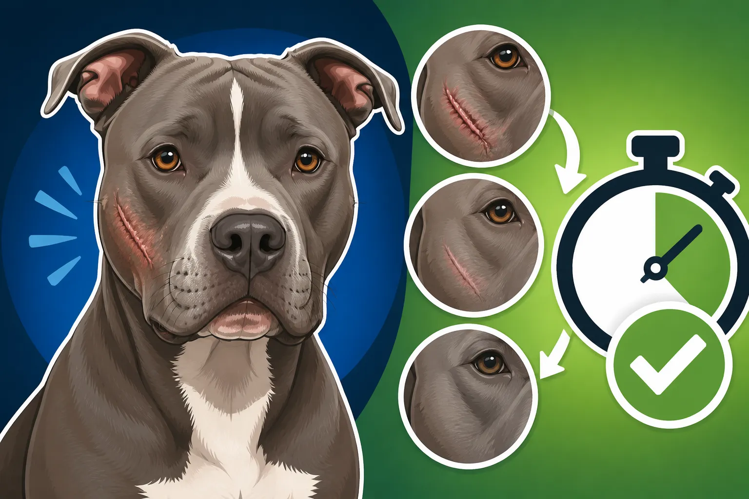 Pit Bull Scarring and How Fast It Heals