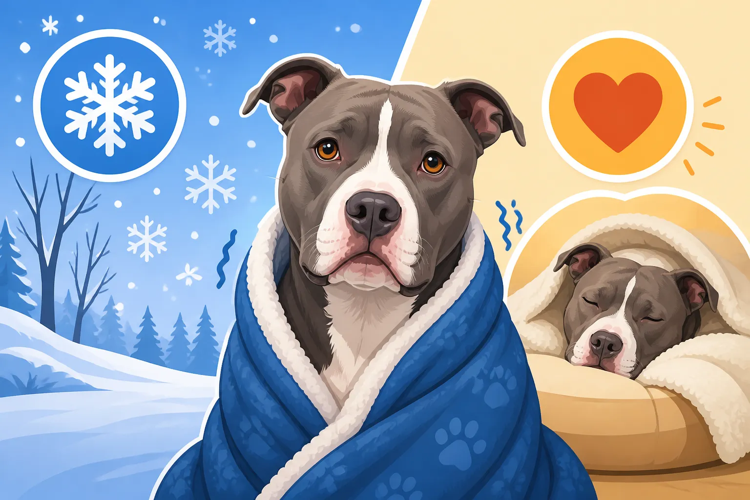 Whether a Pit Bull Feels Cold in Winter
