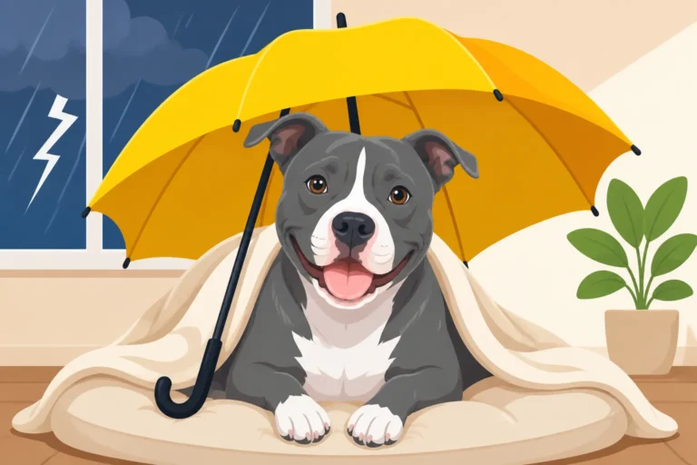 Umbrella Cover in a Pit Bull Household