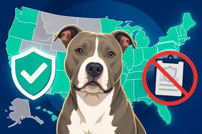 States That Bar Insurers From Refusing a Pit Bull