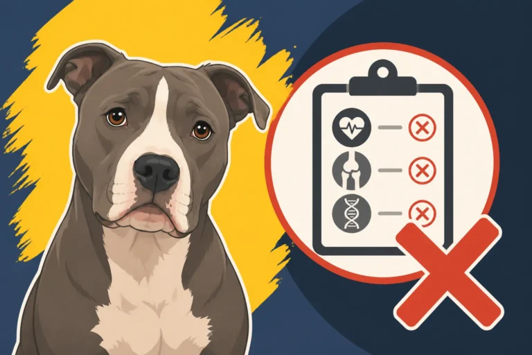 A Pit Bull Listing With No Health Testing