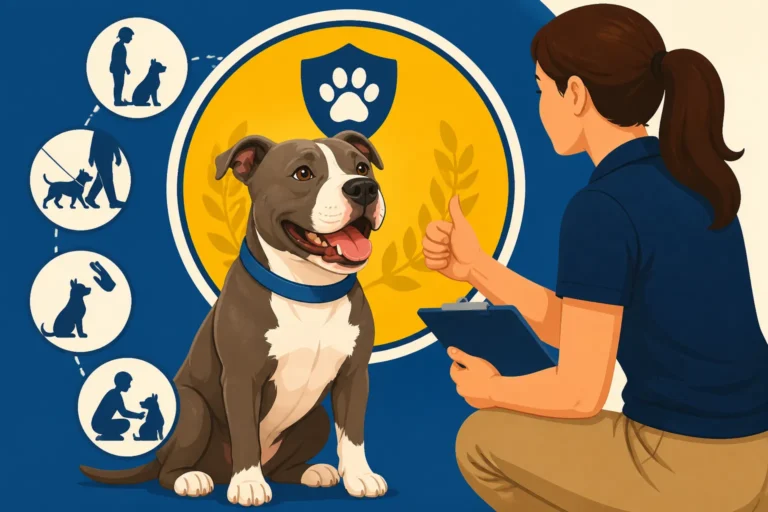 Canine Good Citizen Testing With a Pit Bull