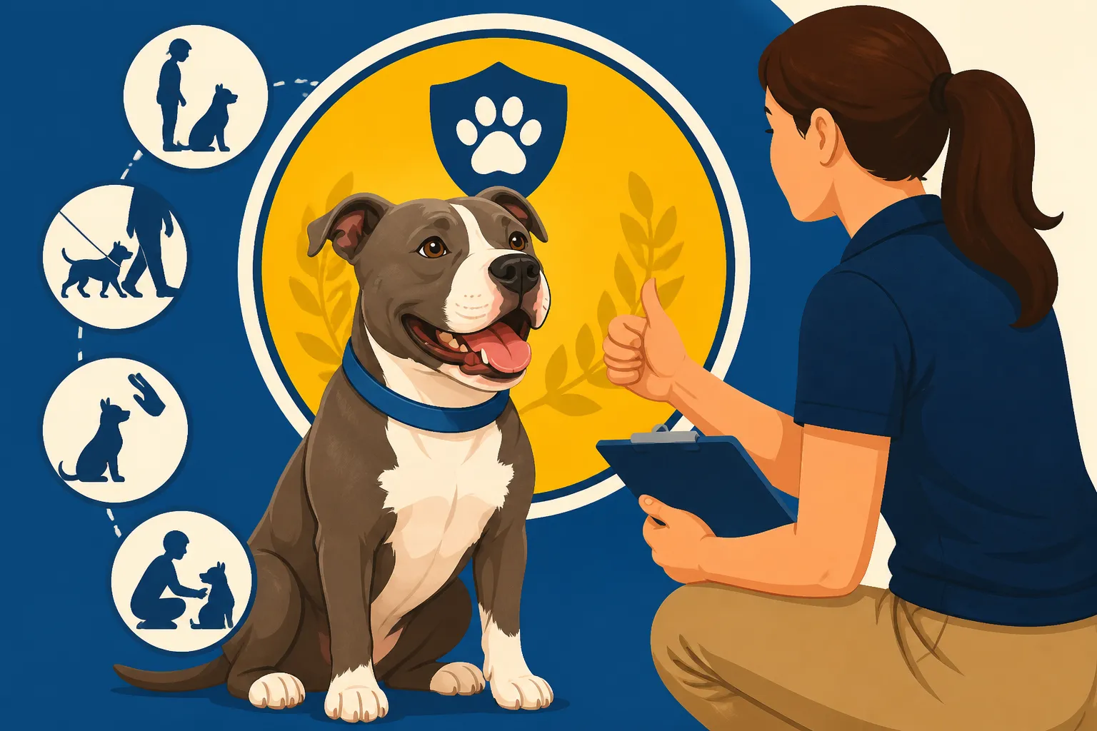 Canine Good Citizen Testing With a Pit Bull