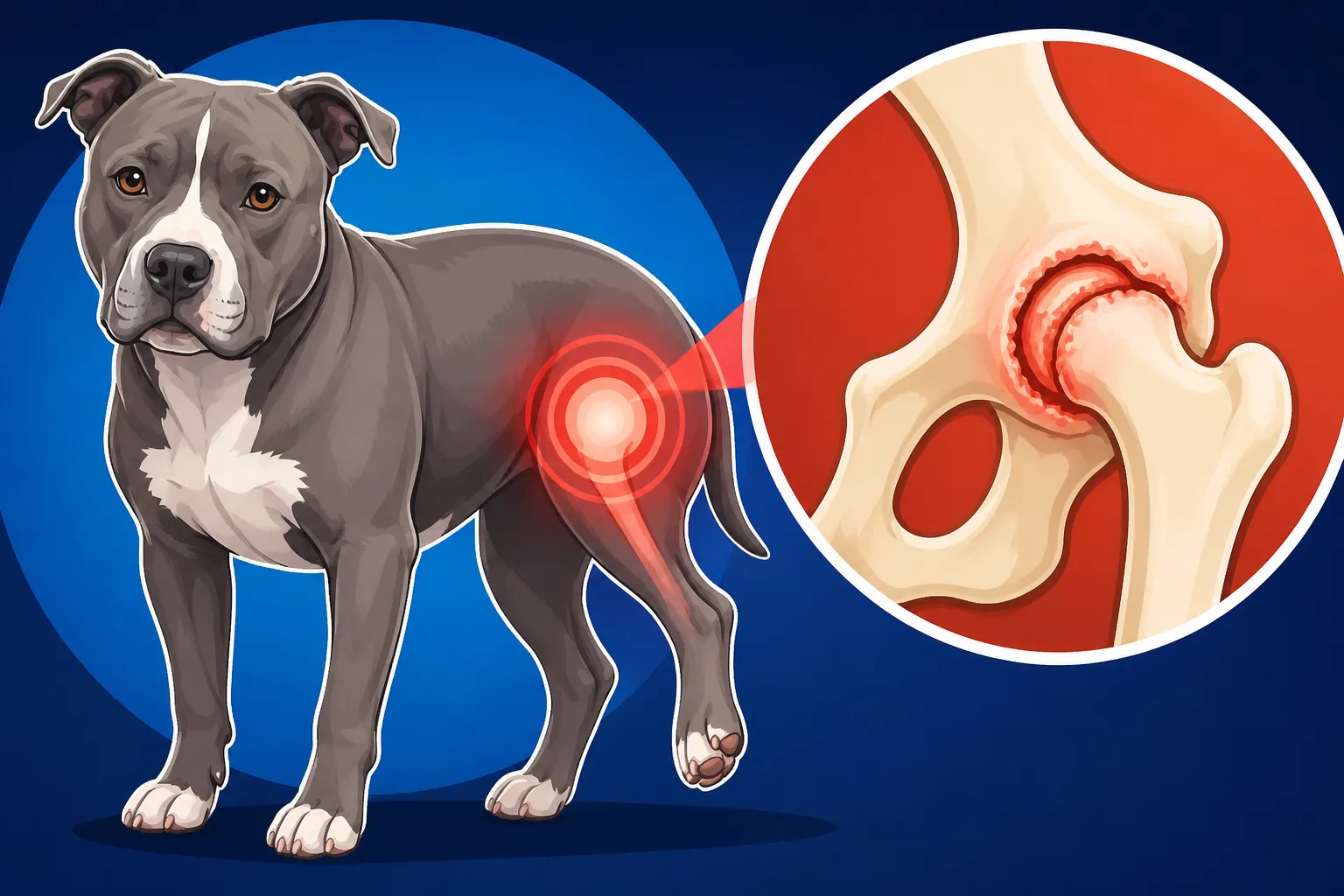 Pit Bull Hip Dysplasia Showing at One to Two Years