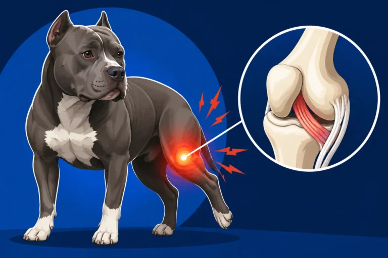 Cruciate Ligament Tears in a Muscular Pit Bull