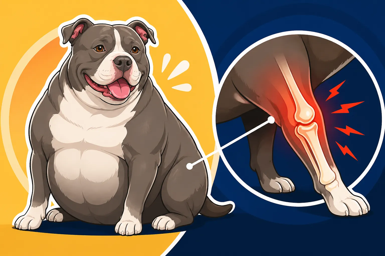 Pit Bull Obesity and Joint Strain