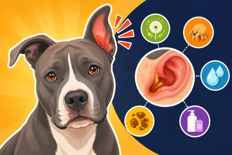 Pit Bull Ear Infections and What Drives Them