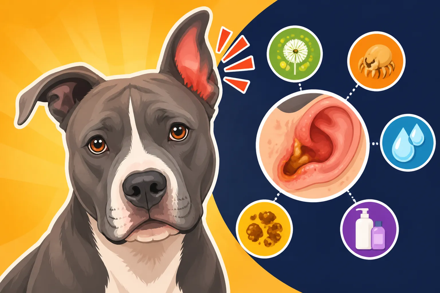 Pit Bull Ear Infections and What Drives Them