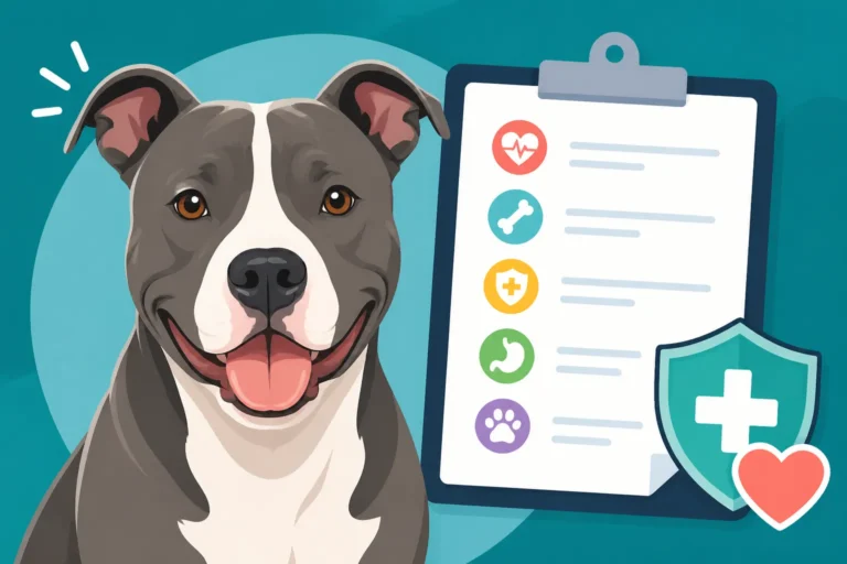 What a Pit Bull Health History Should Cover