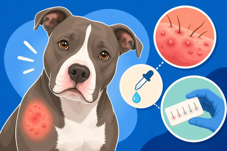 Pit Bull Skin Allergy Testing