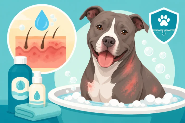 Medicated Baths for a Pit Bull With Atopy