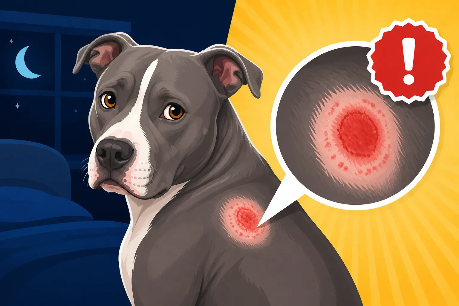 Pit Bull Hot Spots That Appear Overnight