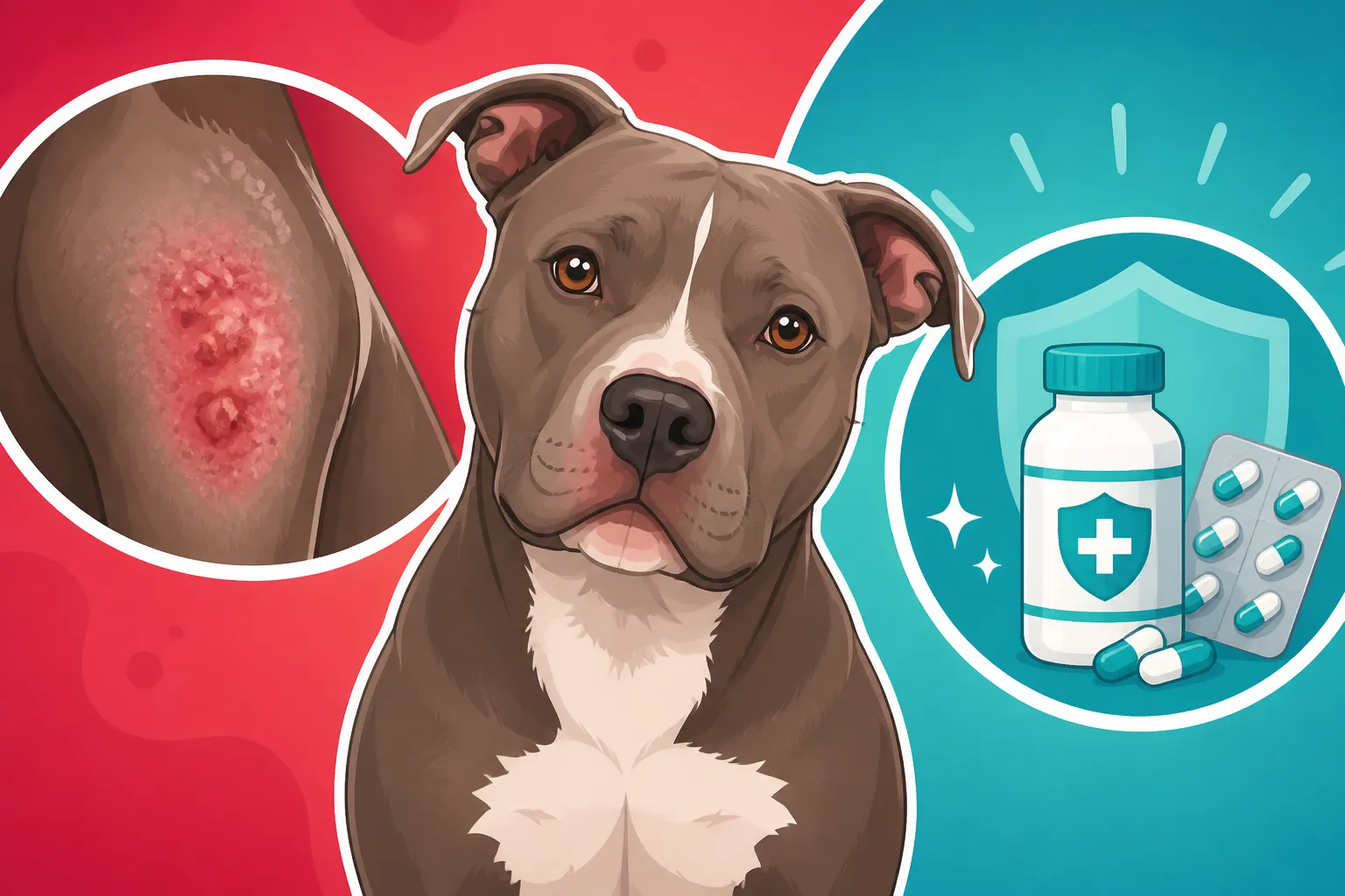 Pit Bull Pyoderma and Antibiotic Courses