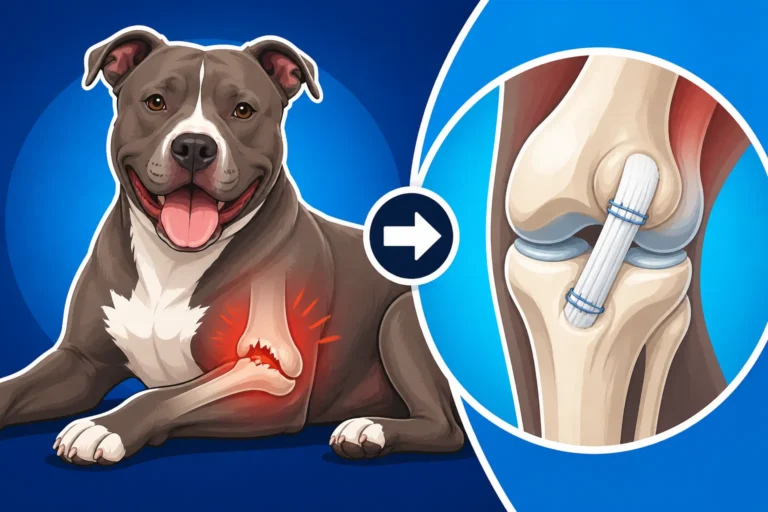 Rebuilding a Pit Bull Knee After a Tear