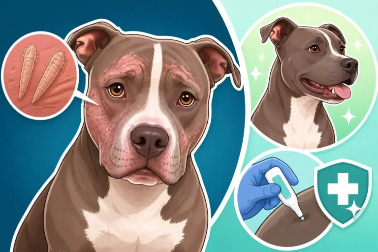Treating Generalised Demodex in a Pit Bull