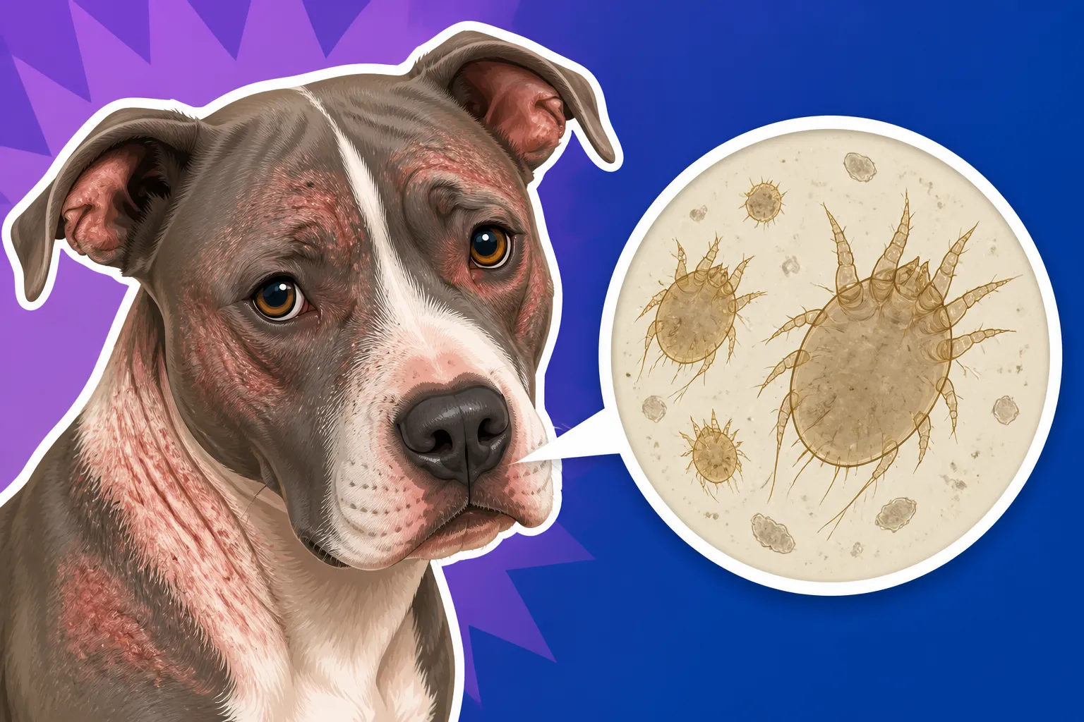 Skin Scrapings That Confirm Pit Bull Mange