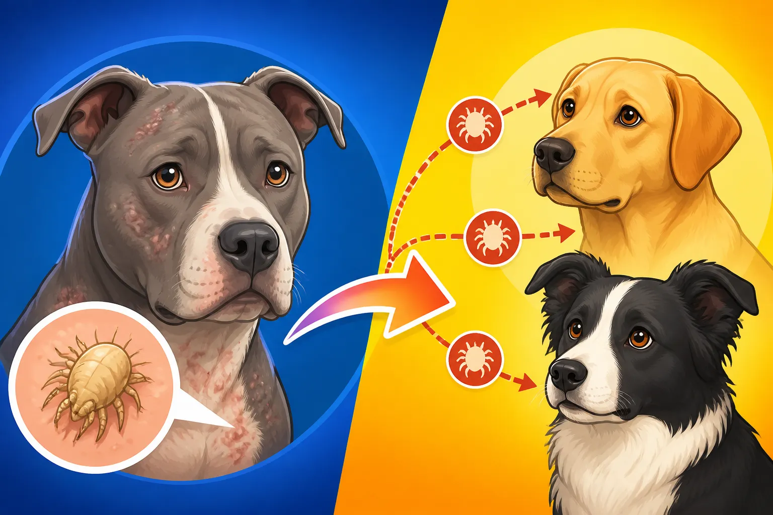 Whether Pit Bull Demodex Spreads to Other Dogs