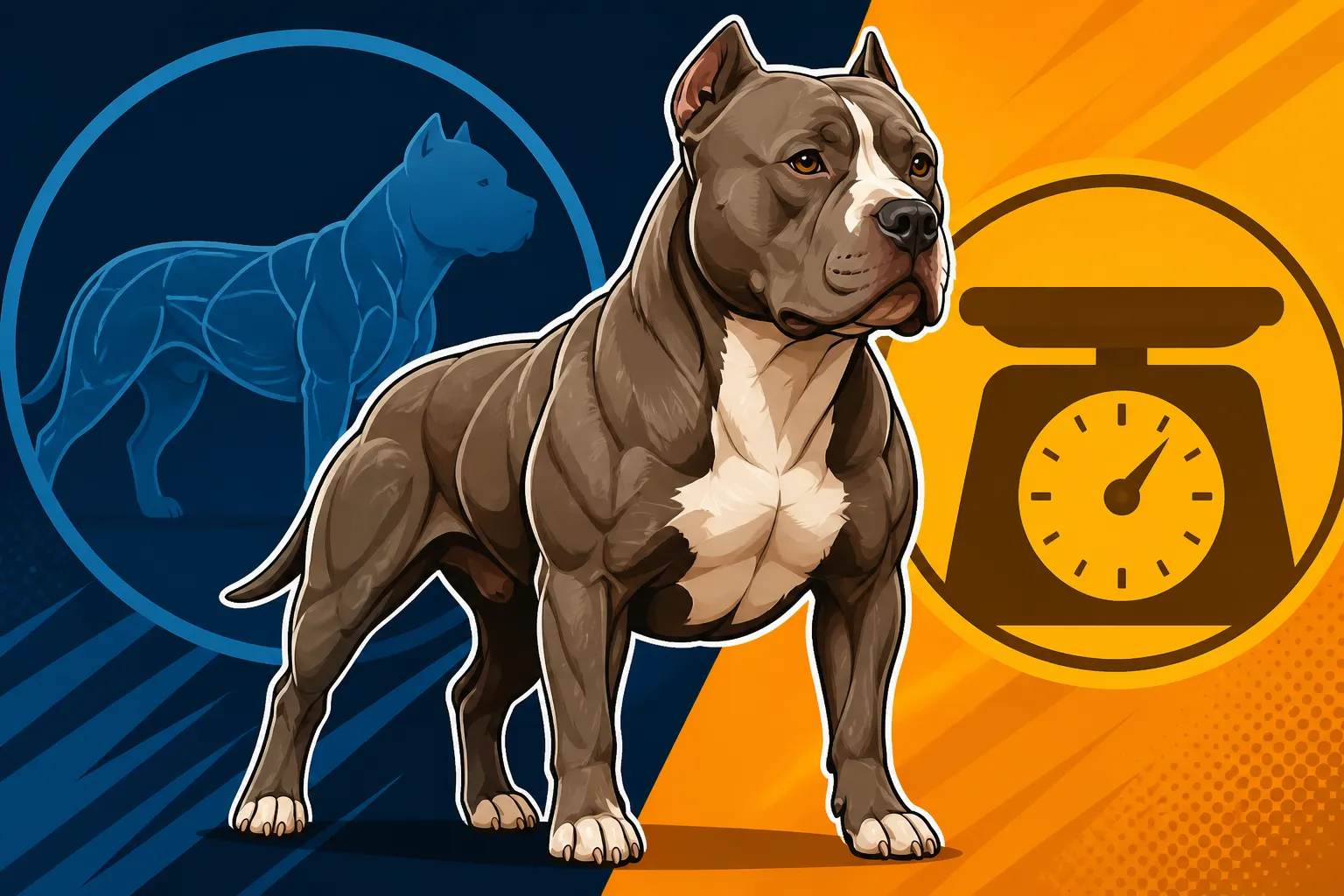 Pit Bull Weight and Muscle on a Working Frame