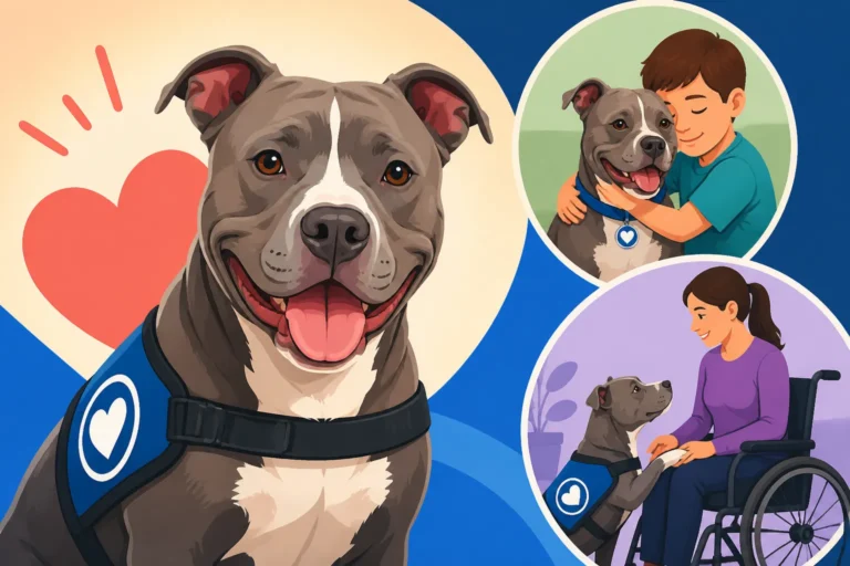 Therapy and Service Work With a Pit Bull