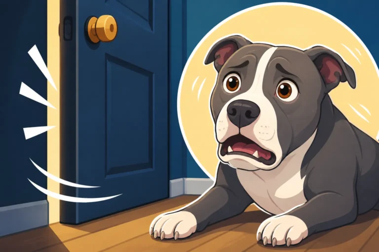 A Pit Bull That Panics When the Door Shuts