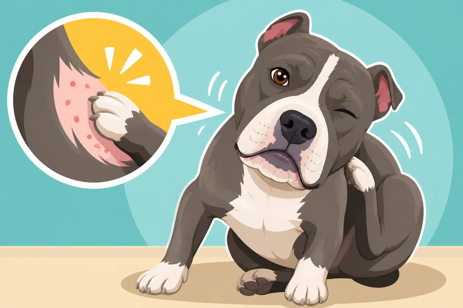 When a Pit Bull's Manners Slip Because It Itches