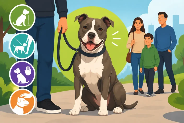 The Manners a Pit Bull Needs in Public