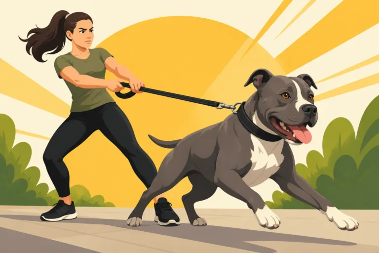 Walking a Pit Bull as a Smaller Handler