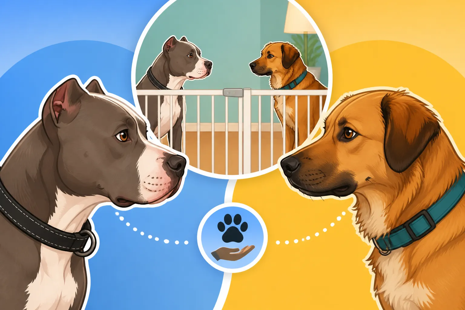 Introducing a Pit Bull to an Existing Dog Slowly