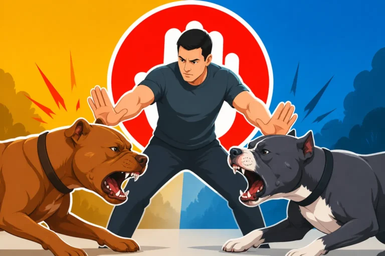 Breaking Up a Fight Involving a Pit Bull
