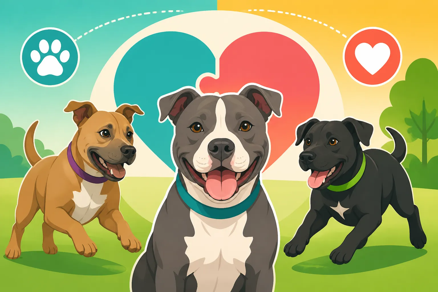 Matching a Pit Bull With the Right Playmate