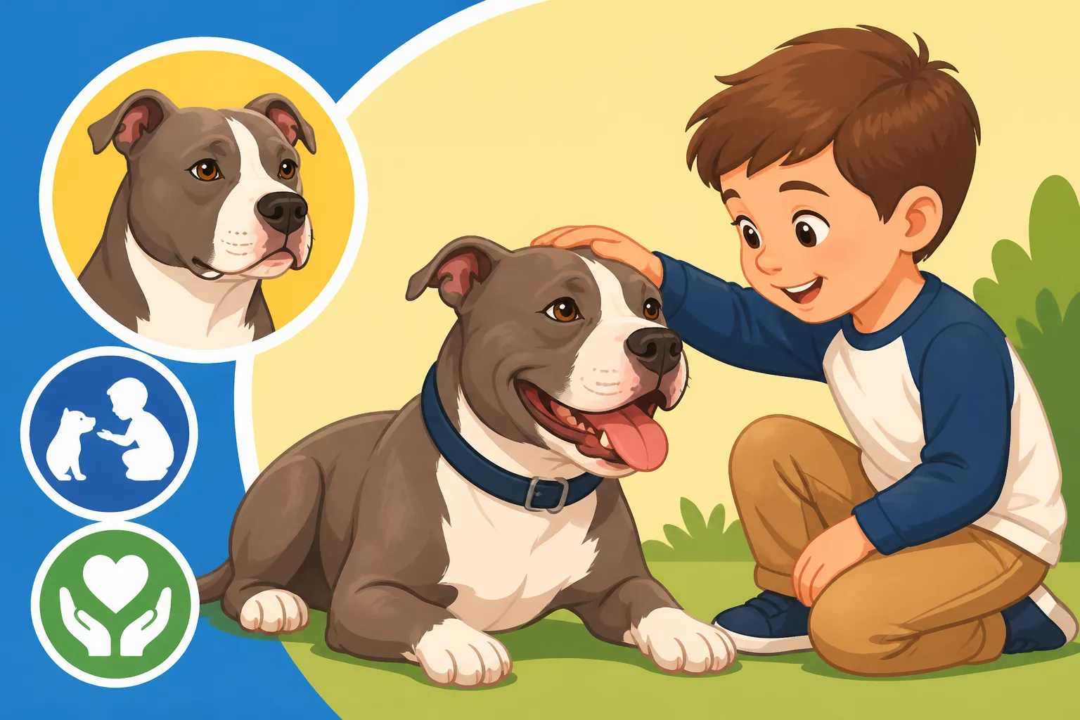 Socializing a Pit Bull Around Children