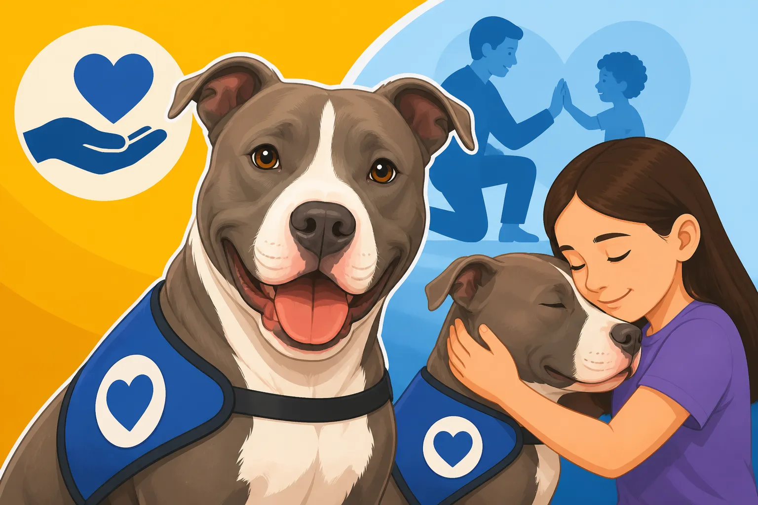 Therapy Dog Work With a Pit Bull
