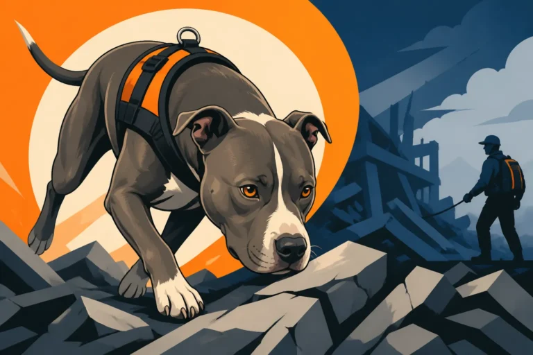 Pit Bulls in Search and Detection Work