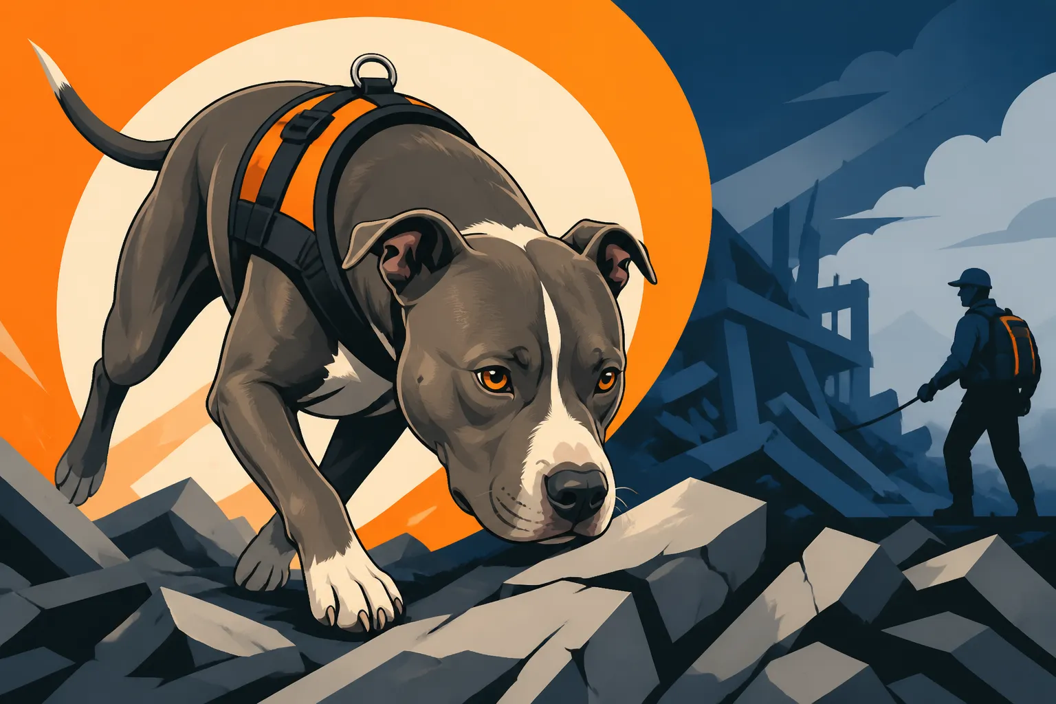 Pit Bulls in Search and Detection Work
