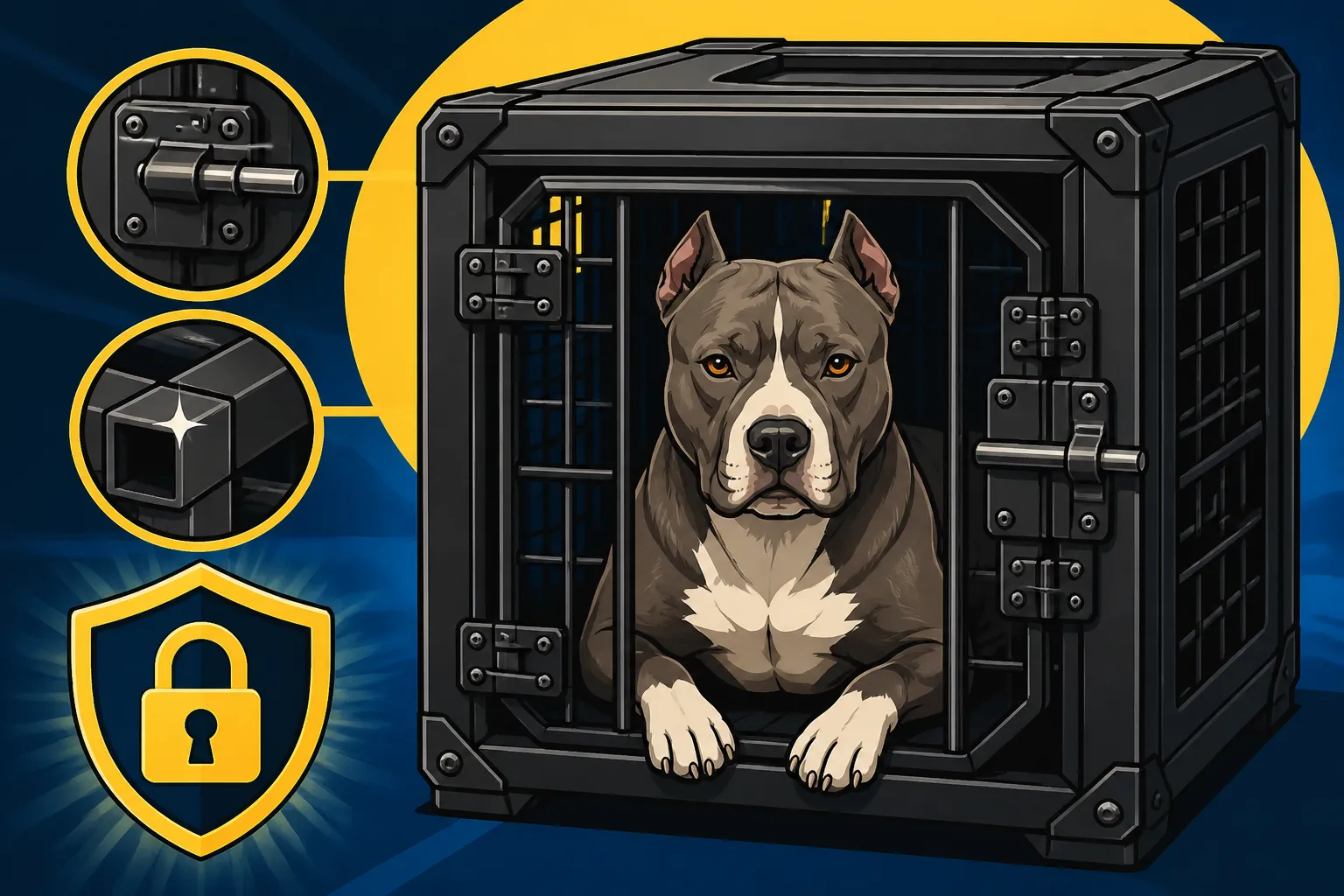 The Crate a Pit Bull Cannot Break Out Of