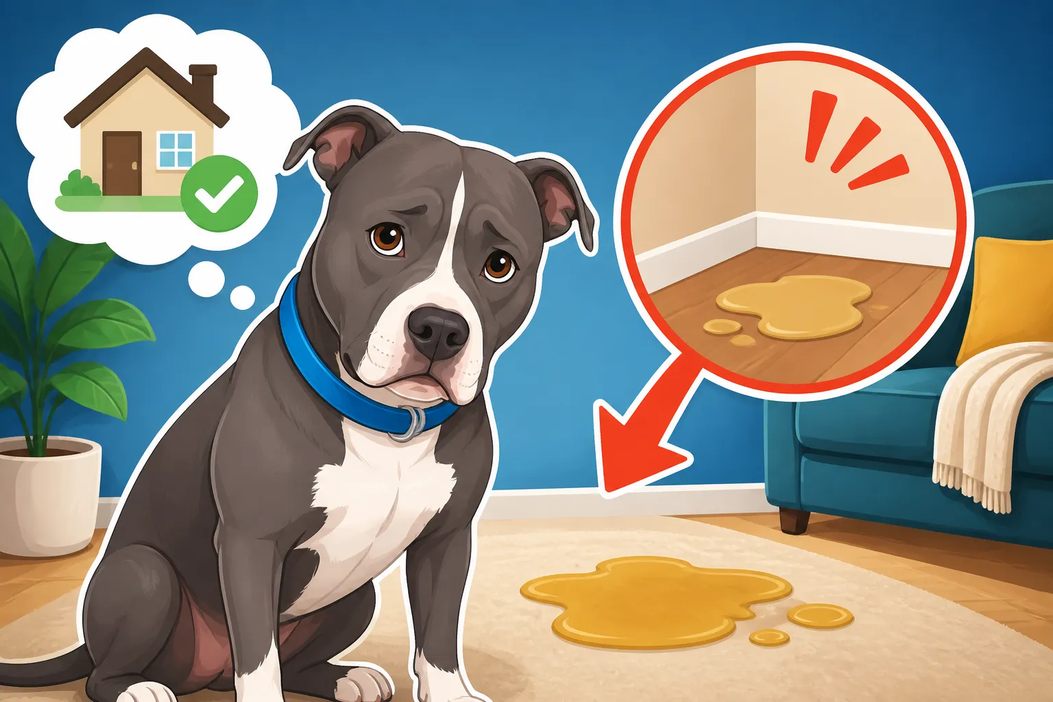 A House Trained Pit Bull Having Accidents Again