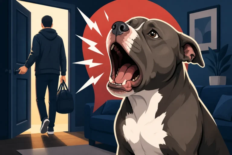A Pit Bull That Screams When You Leave