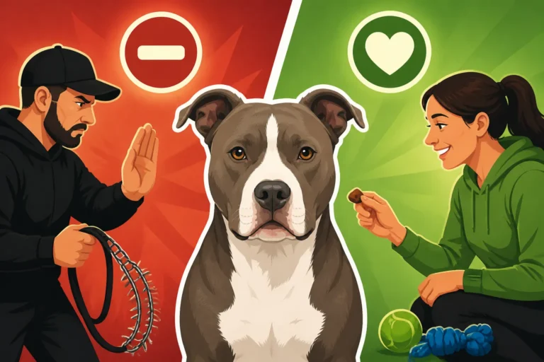 Balanced Against Positive Training for a Pit Bull