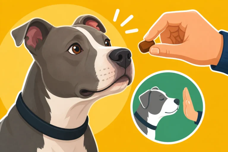 Softening a Pit Bull's Grab for Treats