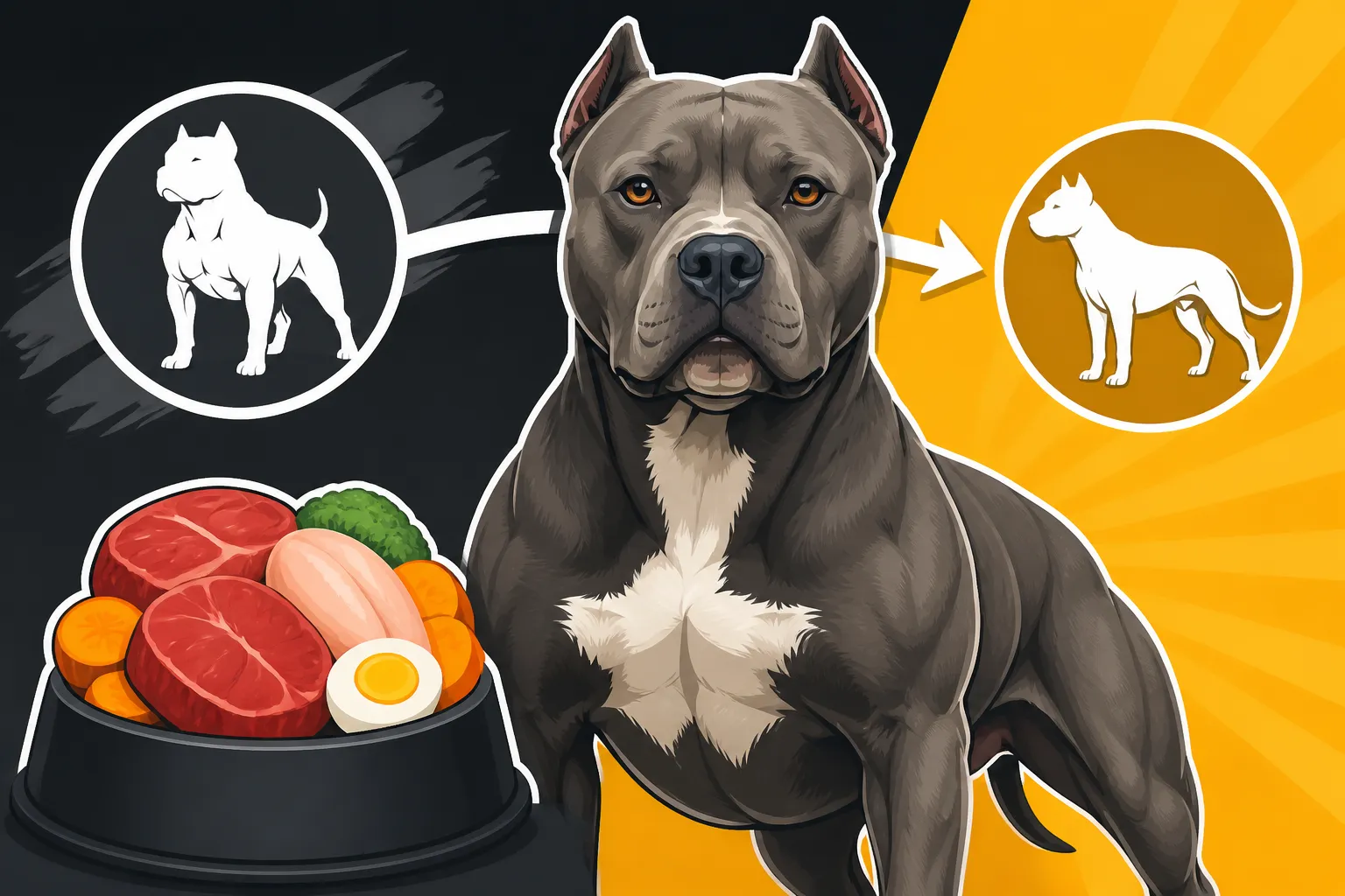 Feeding a Pit Bull to Keep Muscle Without Fat