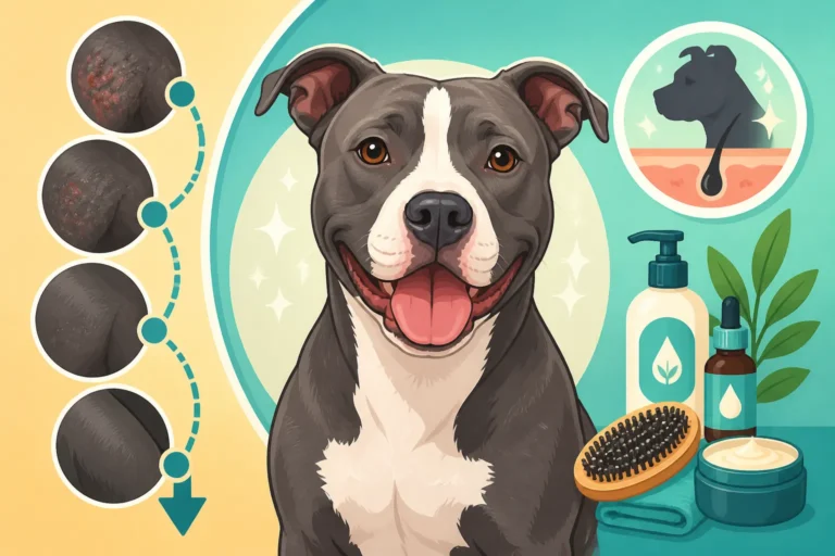 Pit Bull Coat and Skin Care Week to Week