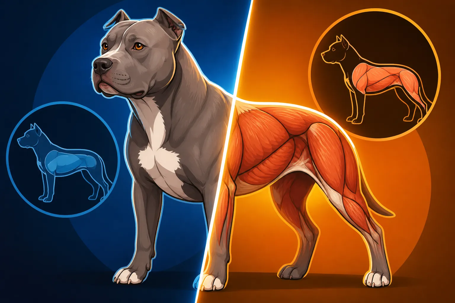 Reading Pit Bull Body Condition Under Muscle