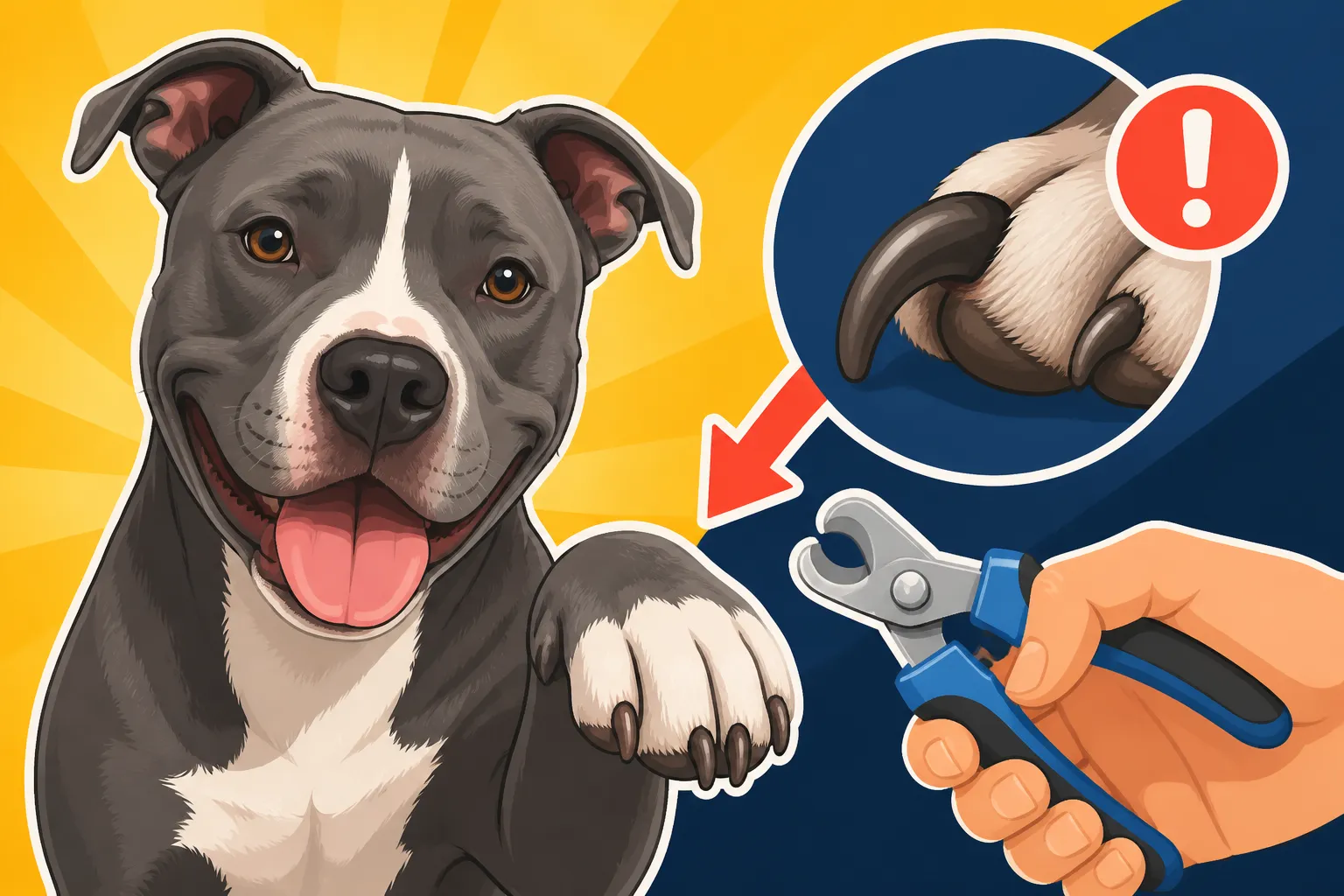 Pit Bull Nail Trimming and Thick Nails