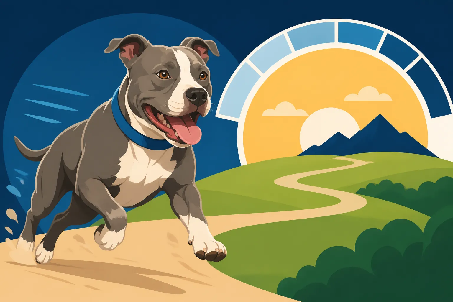 The Miles a Pit Bull Can Cover Comfortably